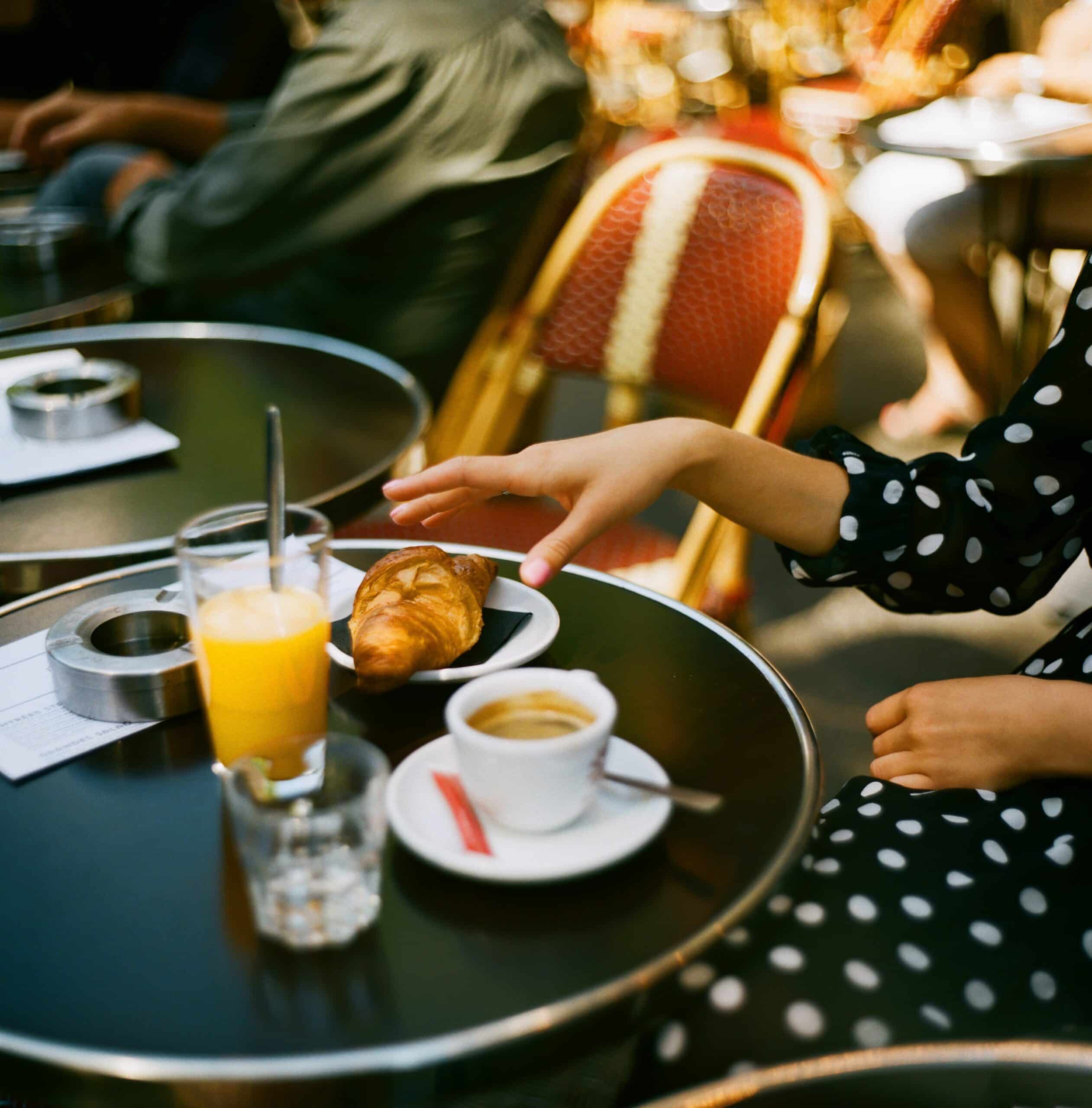 Girl in cafe
