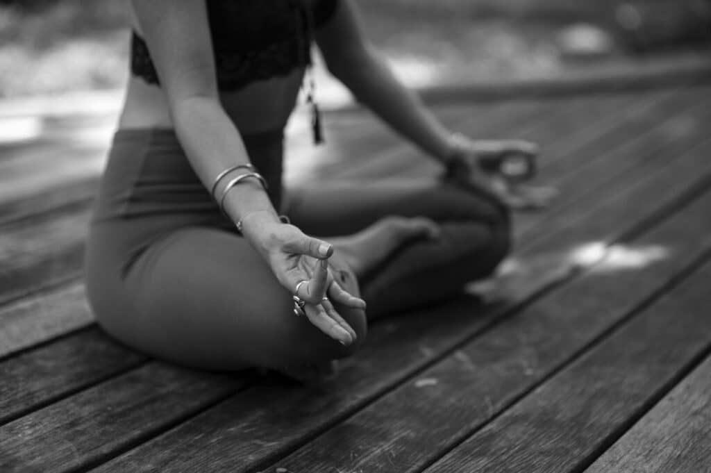 Young woman meditating
