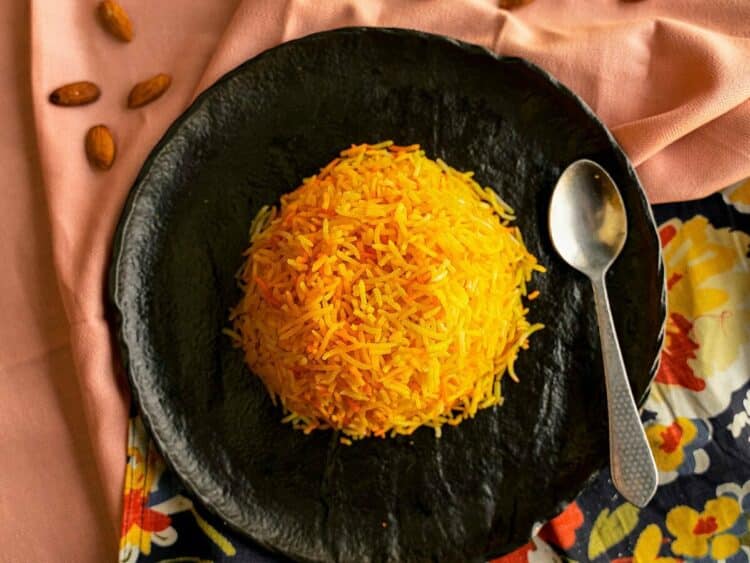 Indian saffron rice recipe