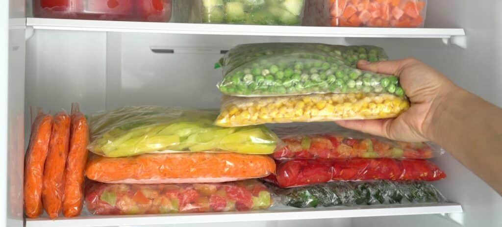 Frozen fruits and vegetables