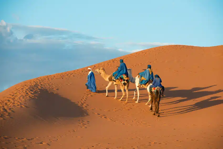 Berber nomads in desert