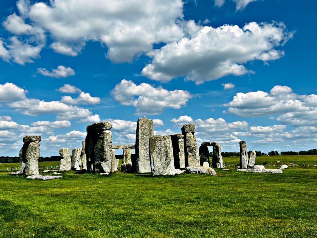 The modern day stone circle of stonehenge