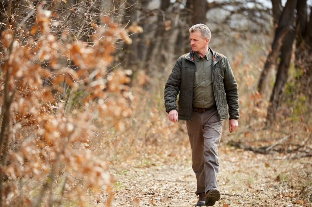 Park Ranger walking alone in the park-jobs best for introverts