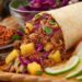 Grilled pineapple pork burrito, mango catfish taco, taco-are breakfast burritos healthy